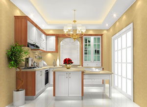 廚房裝修效果圖2018 U型櫥柜設計，尚品宅配助力增大廚房空間